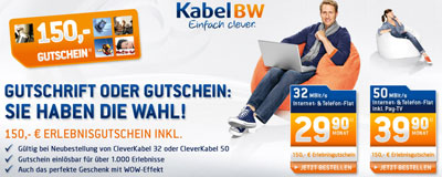 Kabel BW Angebote im Dezember 2010: Telefon, Internet und Fernsehen
